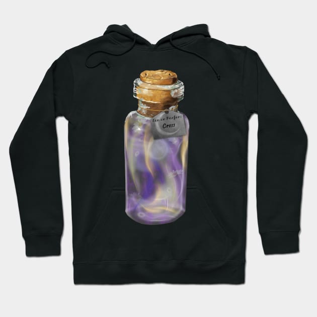 Eau de Parfum: Crescent Moon Darnel Hoodie by drawnexplore